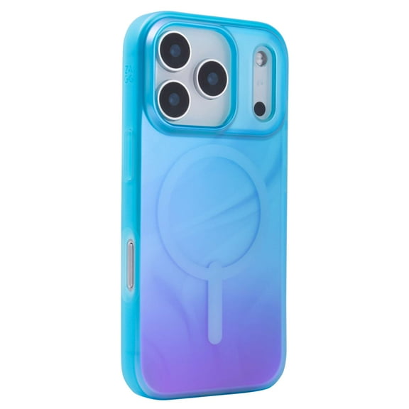 ZAGG Milan Snap Case for iPhone 17 Pro - Deep Aurora Graphene Strengthened Phone Case with Drop Protection (13ft/4m) Textured Edges & Sparkle Design MagSafe Charging Compatible