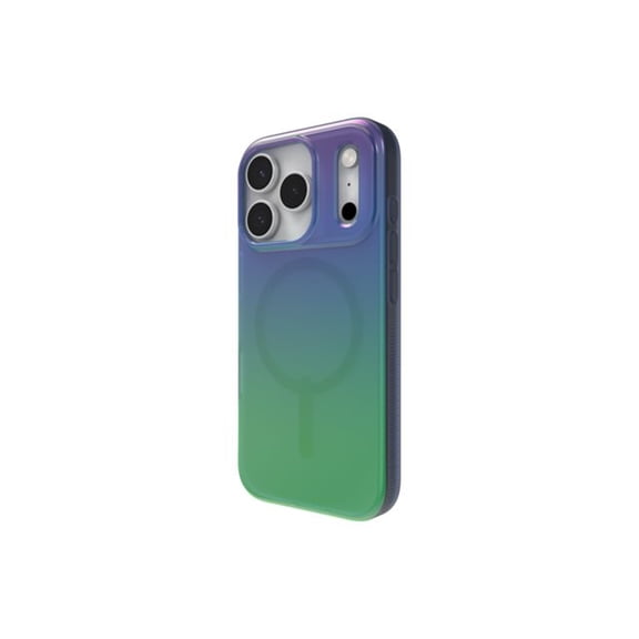 ZAGG Milan Snap Case for iPhone 17 Pro - Raven Feather Graphene Strengthened Phone Case with Drop Protection (13ft/4m) Textured Edges & Sparkle Design MagSafe Charging Compatible