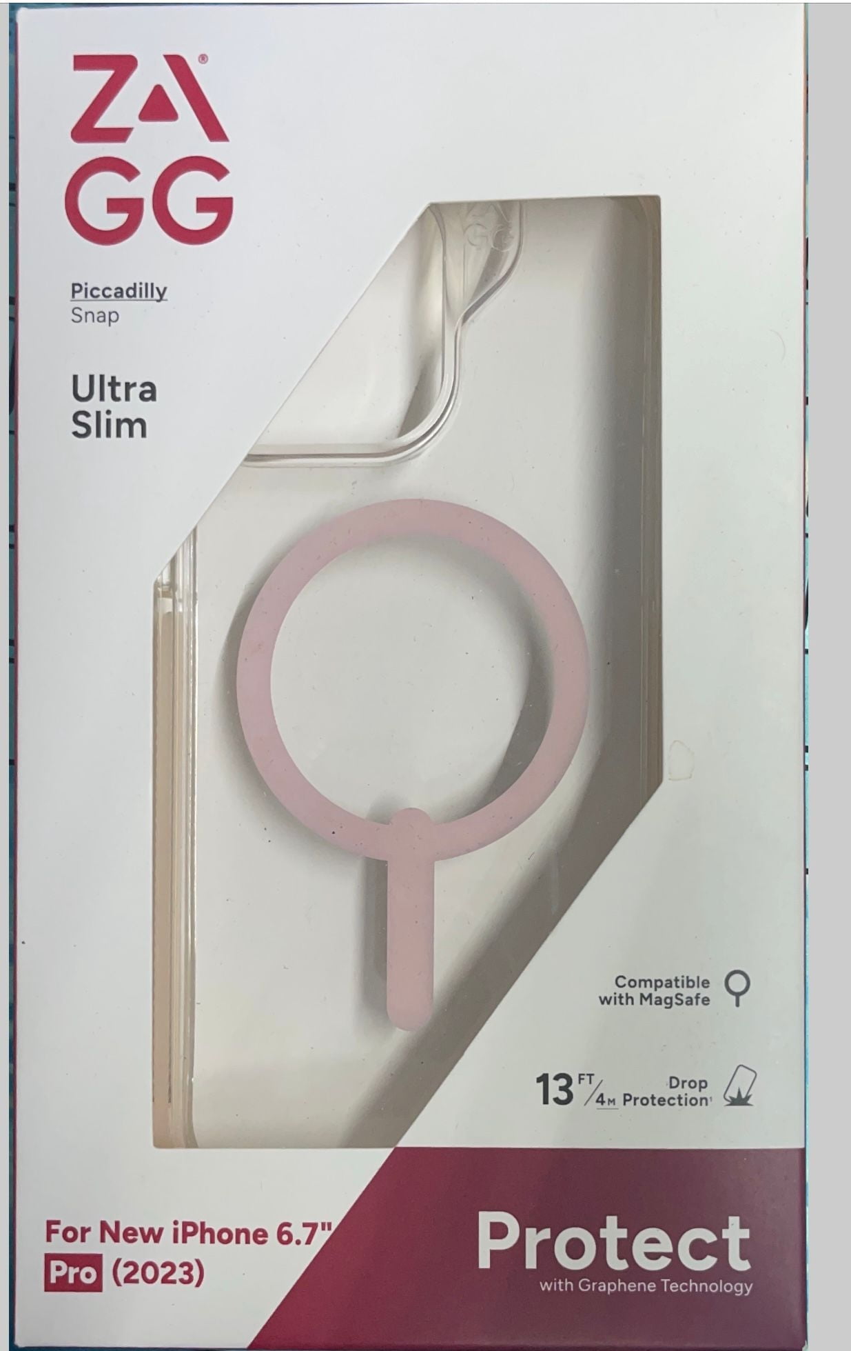 ZAGG Picadilly Snap Case For iPhone 15 Pro Max -  Clear/Pink