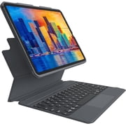 ZAGG Pro Keys Detachable Case & Wireless Keyboard with Trackpad for Apple iPad Pro 12.9 Multi Device Bluetooth Pairing Backlit Laptop-Style Keys Apple Pencil Holder 6.6ft Drop Protection Charcoal