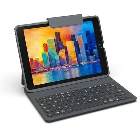 ZAGG - Pro Keys Wireless Keyboard & Case for Apple iPad 10.2" (7th, 8th, 9th Gen) - Black