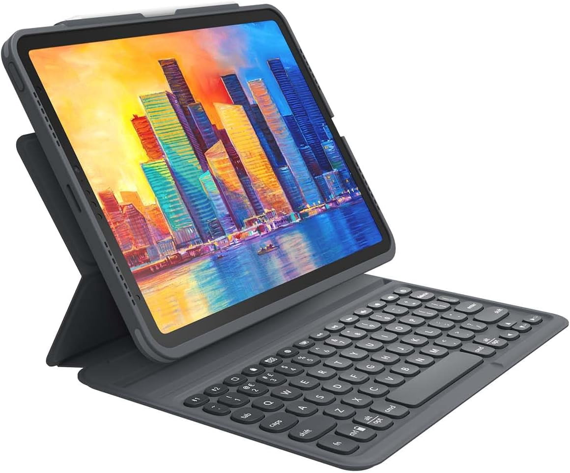 ZAGG Pro Keys Detachable Case and Wireless Keyboard for Apple iPad Air 10.9 Multi-Device Bluetooth Pairing Backlit Lapto