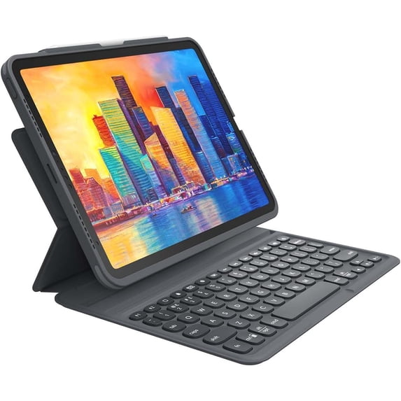 ZAGG Pro Keys Detachable Case and Wireless Keyboard for Apple iPad Air 10.9 Multi-Device Bluetooth Pairing Backlit Laptop-Style Keys Apple Pencil Holder 6.6ft Drop Protection Lightweight Design