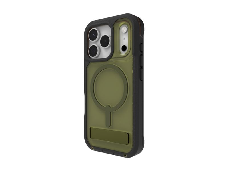 ZAGG Rainier Snap - Back cover for cell phone - rugged - with kickstand - MagSafe compatibility - sea kelp - for Apple iPhone 17 Pro