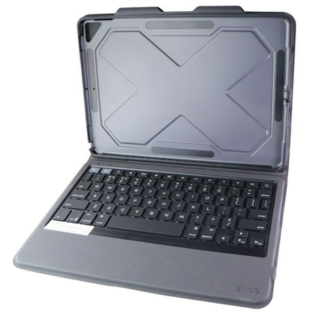 ZAGG Rugged Messenger - 7 Color Backlit Case and Bluetooth Keyboard for 2017 Apple iPad Pro 10.5 - Black