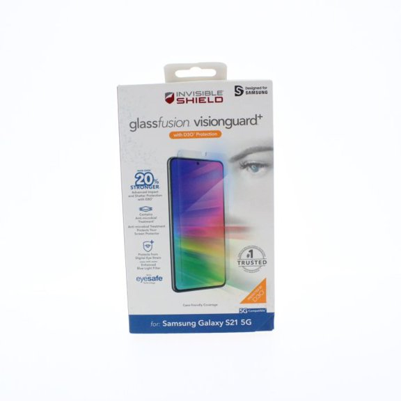 ZAGG Screen Protector FIT SamsungGalaxy S21 5G Glassfusion VisionGuard+ Clear