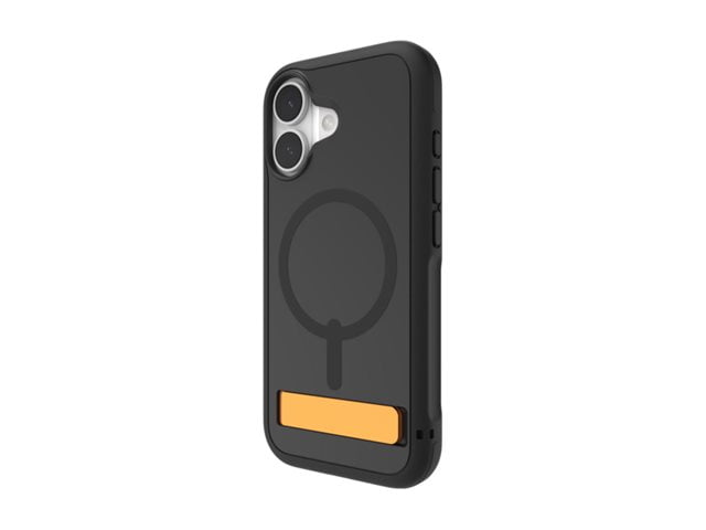 ZAGG Sedona Snap - Back cover for cell phone - with kickstand - MagSafe compatibility - graphene - flood black - for Apple iPhone 17