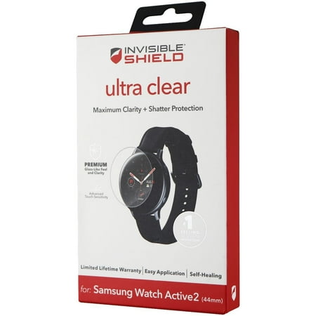 ZAGG - InvisibleShield Ultra Clear Screen Protector for Samsung Galaxy Watch Active2 44mm - Clear