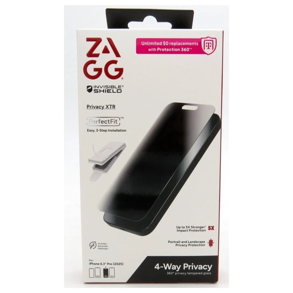 ZAGG ZPXTR-17 Pro (2025 iPhone 6.3" Pro) Privacy XTR Clear