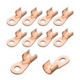 ZAGHNRENJ 10pcs Open Copper Wire Battery Lugs OT50A Battery Cable Ends