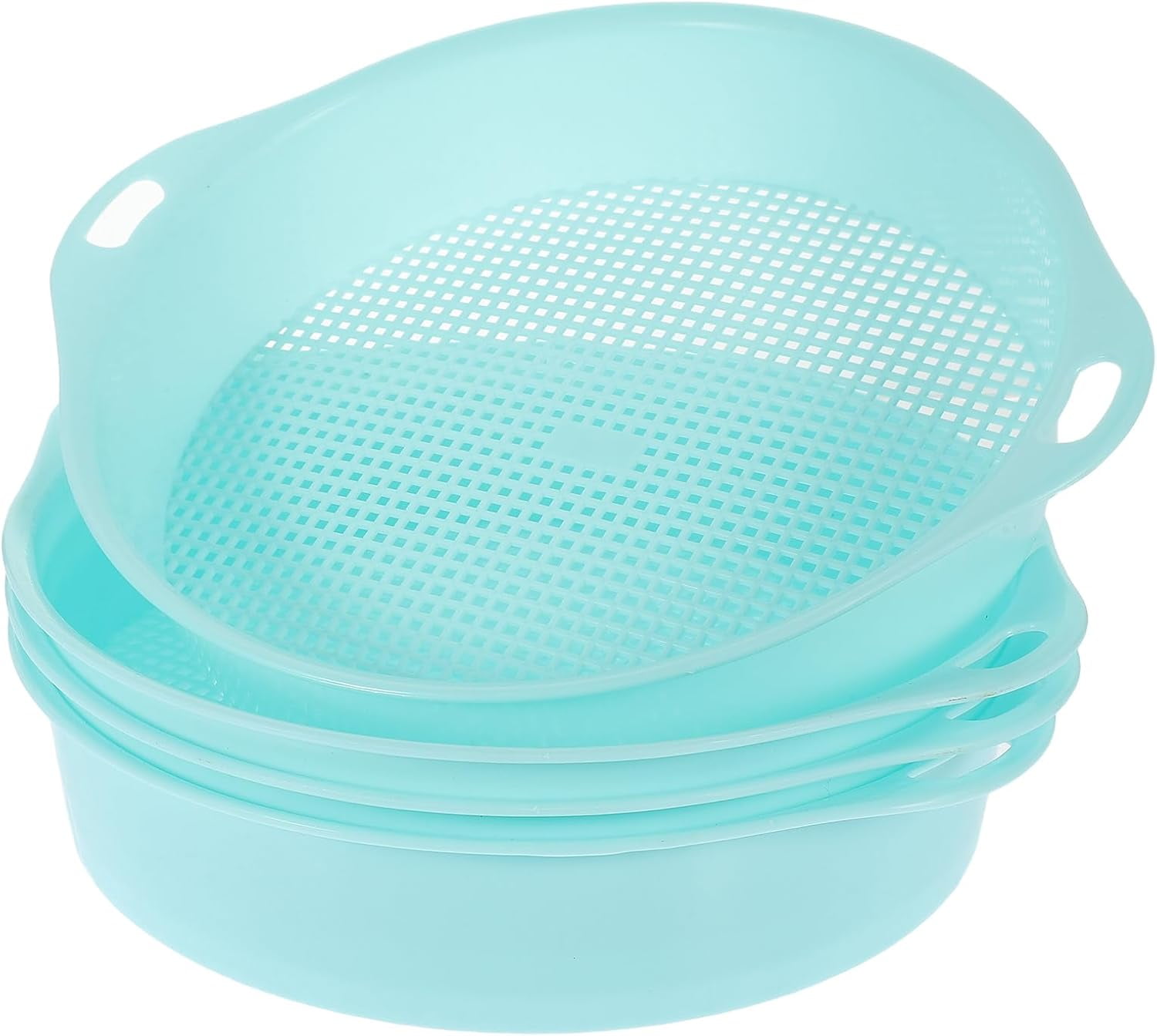 ZAGHNRENJ 4pcs Sifting Pan Gold Panning Classifier Screen Prospecting