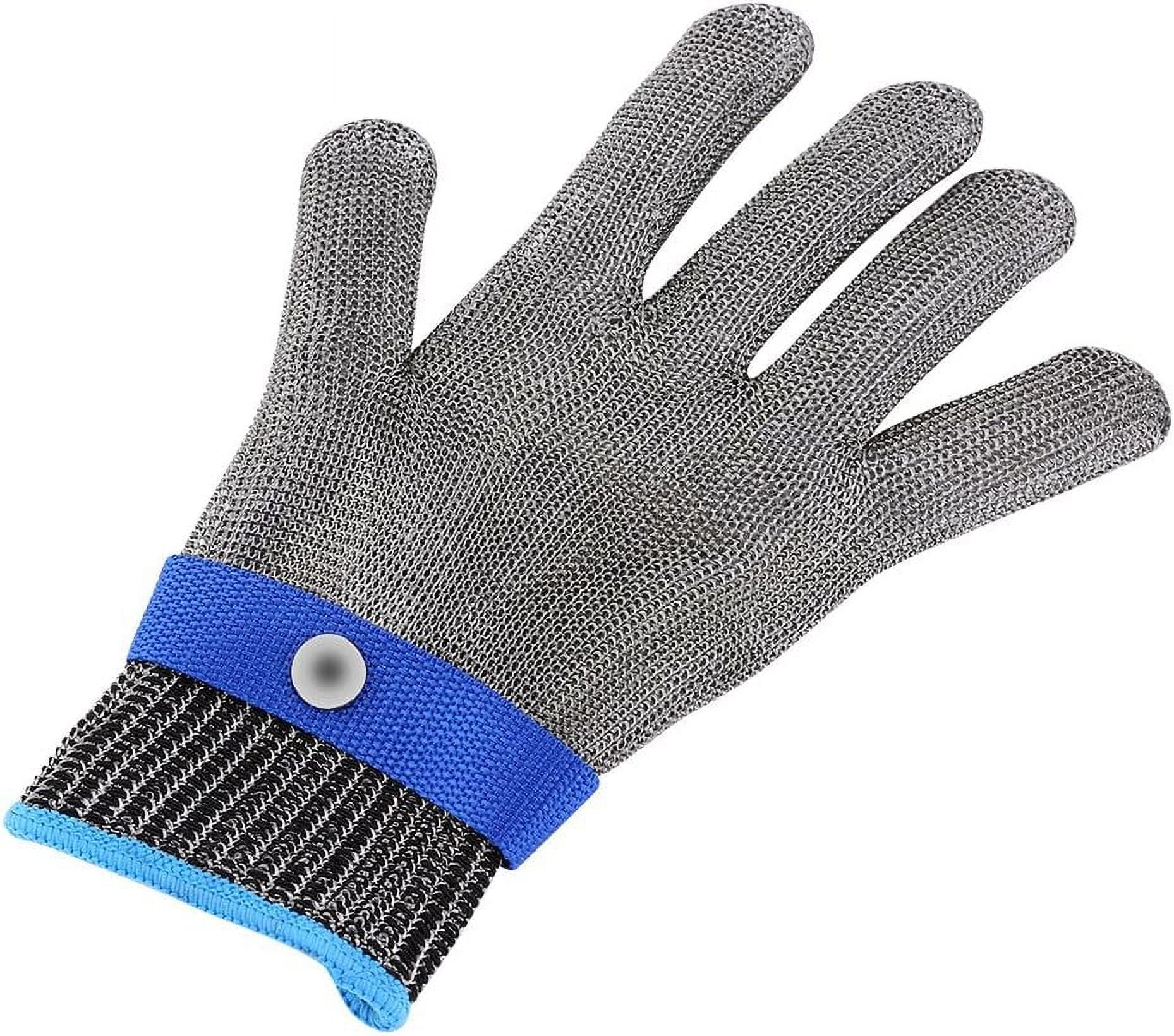 ZAGHNRENJ Cut Resistant Protection Glove Stainless Steel Mesh Metal