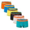 thumbnail image 1 of ZAIGGUT Men's Underwear Super Bamboo Viscose Boxer Brief 6Multi01 L, 1 of 6