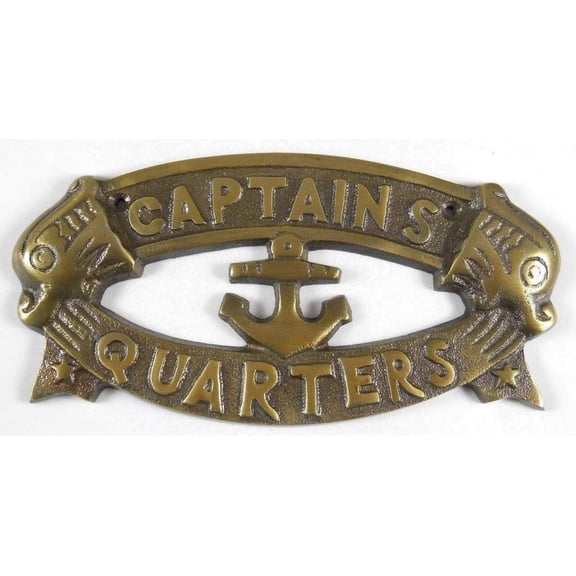 ZAINAB HANDICRAFT Decorative Captains Quarters Nautical Plaque Premium Craftsmanship & Durable Material, Perfect Door or Wall Accent, Unique Gift for Sea Lovers, Vintage Antique Finish, Easy to Mount