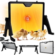 ZALALOVA 16.5" x 12" Chicken Heater Brooder Plate, Dual-Heating Chick Plate for Brooders with Remote Control, Adjustable Temperature & Height,Chicken Warmer for Poultry- up to 45 Chicks