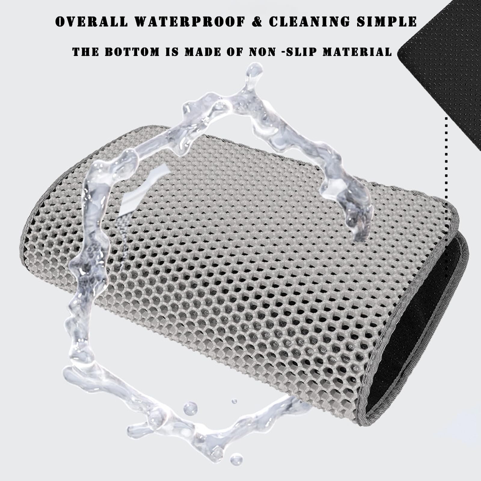 ZALALOVA 24 x 35 inch Cat Litter Mat Kitty Litter Trapping Mat