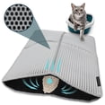 thumbnail image 1 of Zalalova Cat Litter Mat, 36" x 24" Kitty Litter Trapping Mats, Extra Large XL Honeycomb Double Layer, Urine & Waterproof, 1 of 7