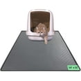 thumbnail image 1 of ZALALOVA Cat Litter Mat, Large 24"x32" Food-Grade Silicone Litter Box Mat for Litter Trapping, Waterproof, Non-slip, Easy to Clean(Grey), 1 of 7