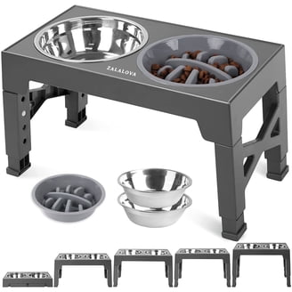 adjustable r dog stand with bowl adjustment Adjustable Dog Bowl Stand for Dogs | Sturdy & Adjustable main image 0