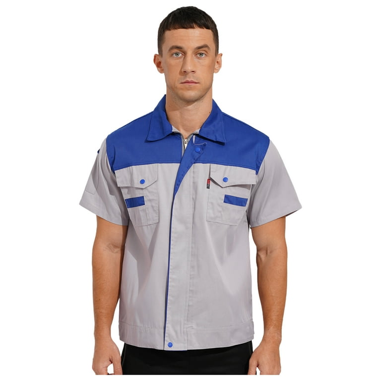 Iron & Haft EDJ Short Sleeve Button Up Work Shirt