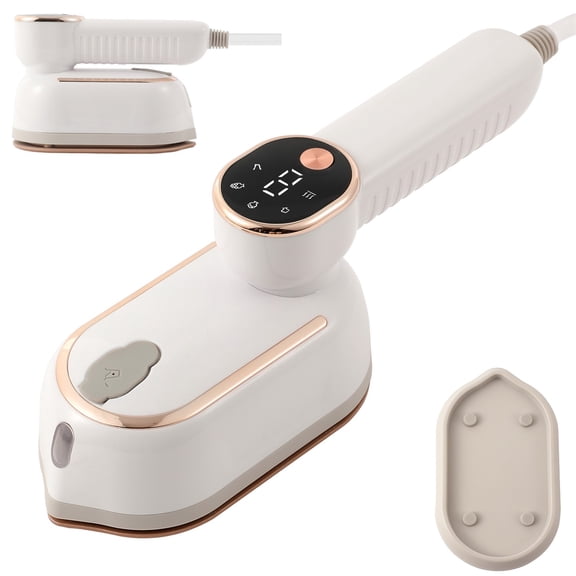 ZALFLEX Portable Travel Steamer, 1400W Handheld Fabric Steamer for Clothes, 3 Modes with LCD Display, 15S Fast Heat-Up Garment Steamers for Home & Travel, White