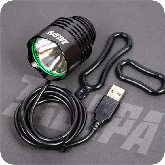 ZALOPA Infinite Energy Unlimited Battery Replaceable No Charge Super Bright IPX6, 850 Lumen Bike Head Front Light Headlamp Night Riding Waterproof 3 Mode Bicycle Light Flashlight T6 Black USB
