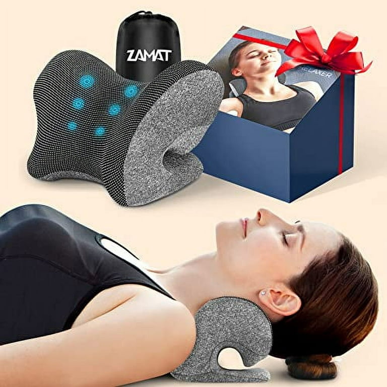  Fit Geno Neck Stretcher Cervical Traction For Pain Relief,  Ergonomic Cervical Neck Traction Pillow For Spine Alignment, Chiropractic  Neck And Shoulder Relaxer For Migraine Muscle Tension