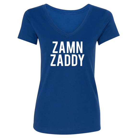 ZAMN ZADDY Womens V-Neck T-Shirt