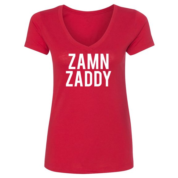 ZAMN ZADDY Womens V-Neck T-Shirt