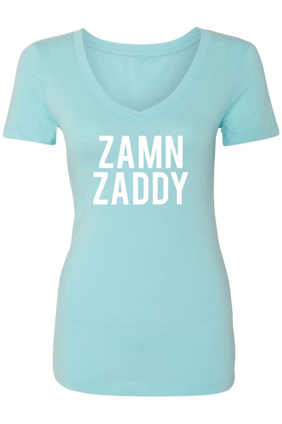 ZAMN ZADDY Womens V-Neck T-Shirt