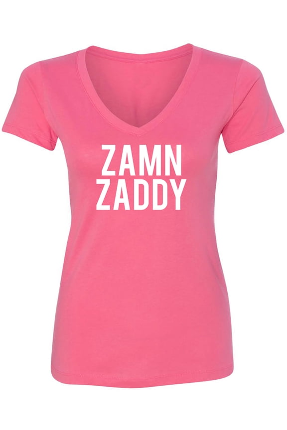 ZAMN ZADDY Womens V-Neck T-Shirt