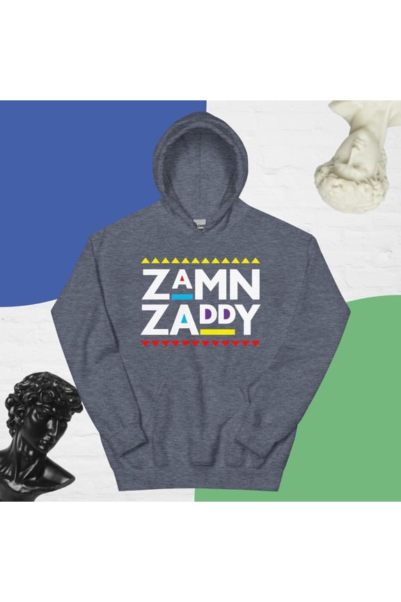 ZAMNZADDY Hoodie (Heather Sport Dark Navy, S)