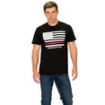 thumbnail image 1 of ZAMONG Men's Graphic T-Shirt with American Flag Screen, 1 of 4