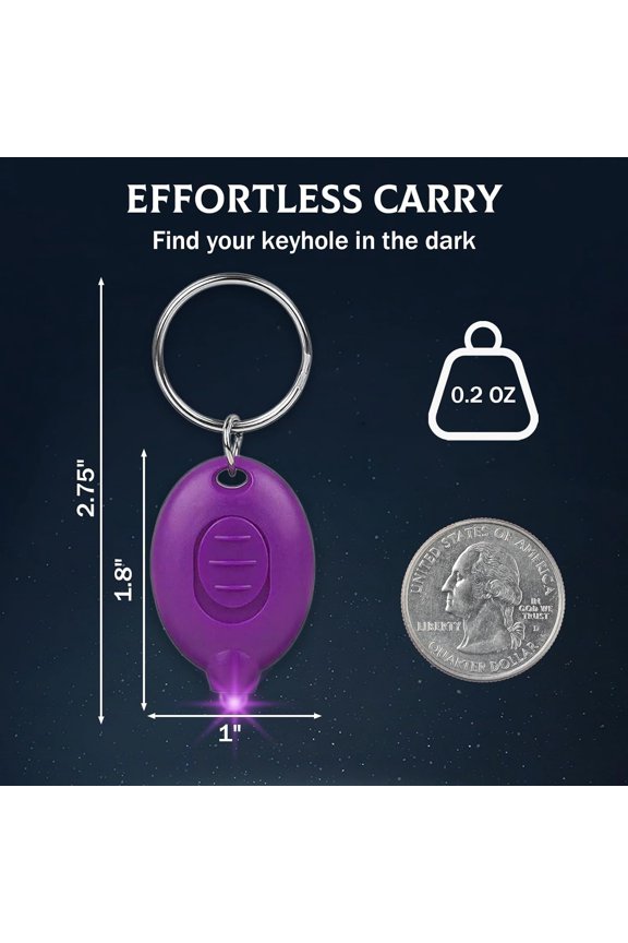 -16Pcs LED Keychain Flashlight White/UV Light Mini Keychain Light Ultra Bright Tiny Flashlight, Portable Micro Pocket Key Ring LED Flashlight for Emergency Lighting & Scorpion Finder