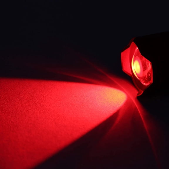 ZANHUA-2 Pack Mini Red Light Flashlight, Zoomable Red LED Flashlight, Water Resistant, 3 Modes Red Flashlight Torch for Night Vision, Astronomy, Aviation, Night Observation and Outdoor Activities
