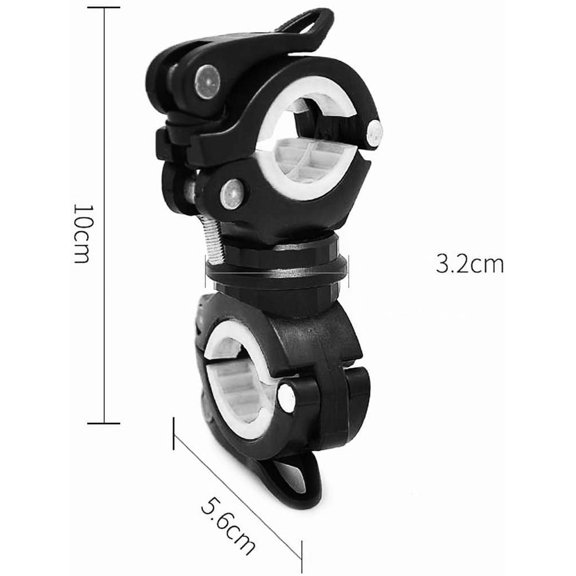 ZANHUA-[3 Pack Bike Flashlight Holder, Mount Bicycle Bracket Flashlight Holder Mounting Torch Clip 360 Degree Rotation