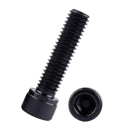 ZANHUA-5/16-18 x 1-1/2" Socket Head Cap Screws Bolts Black Finish,304 Stainless Steel 18-8, Allen Hex Drive, Full Machine Thread, 10Pcs