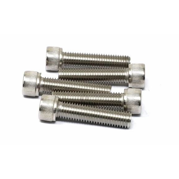 ZANHUA-5 Pcs M12 x 50mm Thread Pitch 1.75 mm Stainless Steel 304 Hex Socket Head Cap Screws Bolts Kit