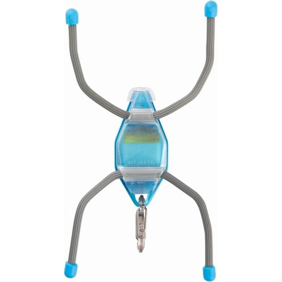 ZANHUA-BugLit Rechargeable Micro Flashlight - LED Bug Light for Indoors or Outdoors - Clip On Reading Light - Tent Light for Camping - Task Light with Gear Tie Legs - USB Rechargeable - Bright Blue