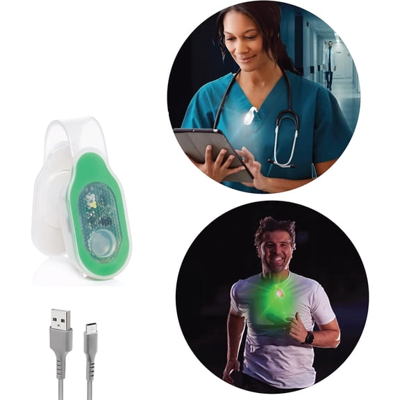 ZANHUA-Clip-on, Magnetic LED Safety Light, 4 Light Modes, Rechargeable, Perfect for Nurses, Doctors, Mechanics