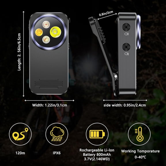 ZANHUA-EDC Flashlight Clip-on Flashlight,600 Lumens with Four Lighting Rechargeable Mini Flashlight with Magnet, Flashlights High Lumens for Outdoor Adventure, Camping, Hiking