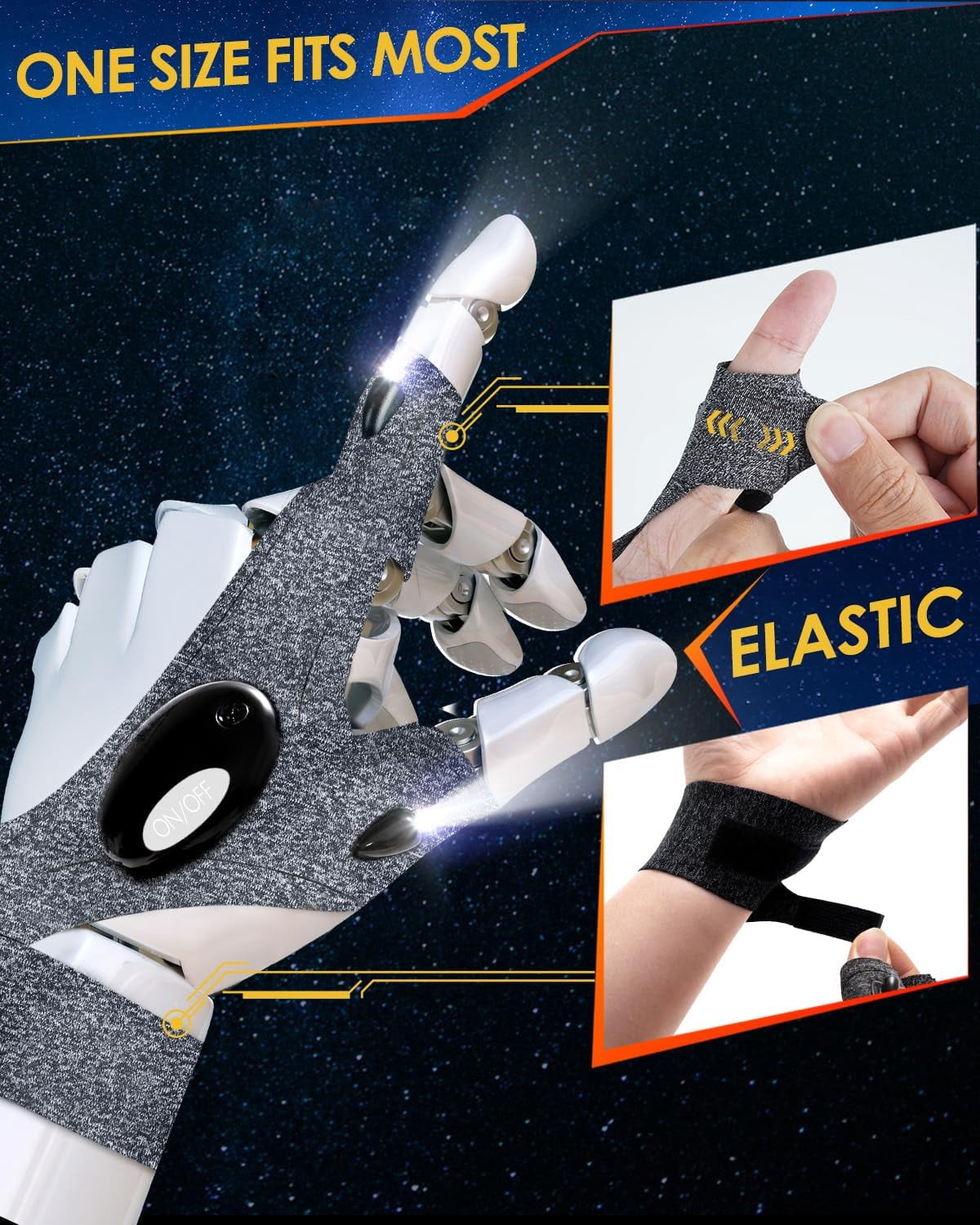best rechargeable flashlight gloves Flashlight Gloves