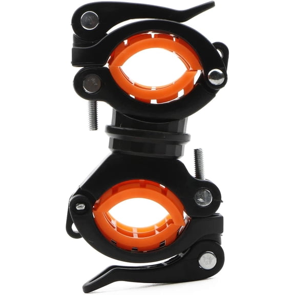 ZANHUA-Flashlight Holder, 360 Degree Rotation Bicycle Bike LED Light Torch Mount Clamp Clip Holder Grip Bracket, Bike Flashlight Mount, Pack of 4
