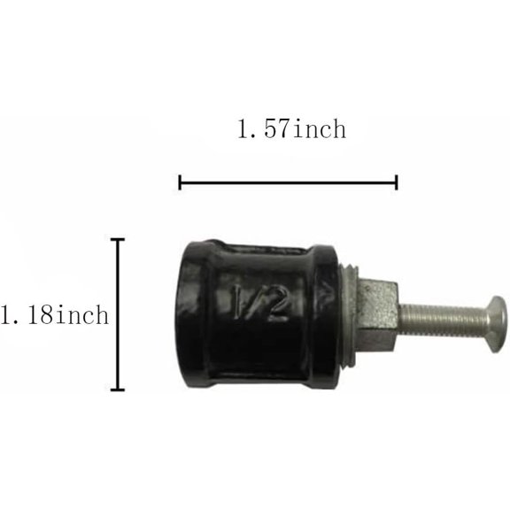 ZANHUA-Industrial Water Pipe Cabinet Knobs Pulls, Retro Industrial Style for Wardrobe Dresser Cupboard Drawer Furniture Door Pulls Handle Home Kitchen Hardware 4 Pieces (A Style) (C)