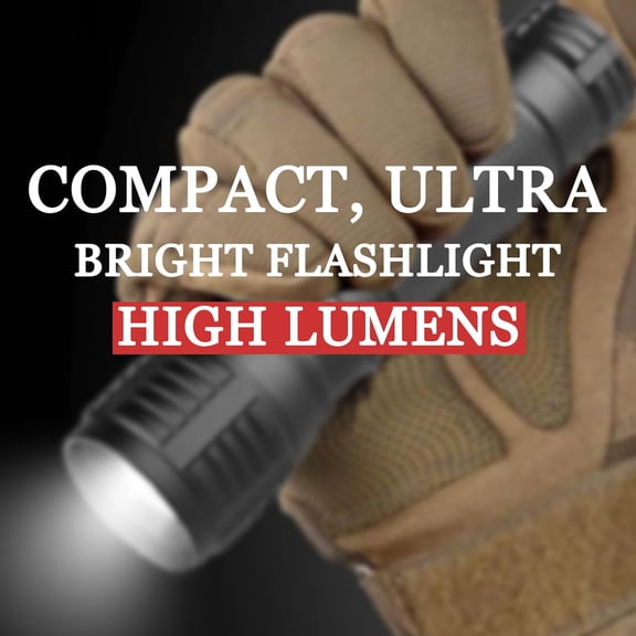 ZANHUA-LED Flashlight Zoomable Flash Light 3 Modes Water Resistant Handheld Torch, 4 Pack