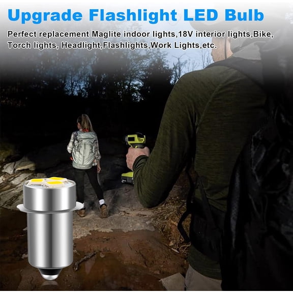 ZANHUA-Led Bulb for Maglite Craftsman Ryobi Flashlight Bulb/Work Light Replacement 18V 19.2V Led Flashlight Bulb - 3 Pack