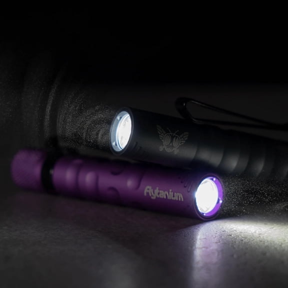 ZANHUA-Lightning Bug Mini Flashlight - LED Flashlight with 180 Lumens & 30-Minute Max Output, AAA Battery Included - EDC Flashlight, Small Flashlight, Super Bright Flashlight (Gunmetal Gray)