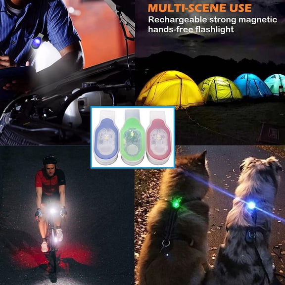 ZANHUA-Nurse Nightshift Hands Free Lightweight Emergency Flashlight Hands Free LED Flashlights Clip-on Flashlight Suitable for Walking Running Pets Outdoor Activities