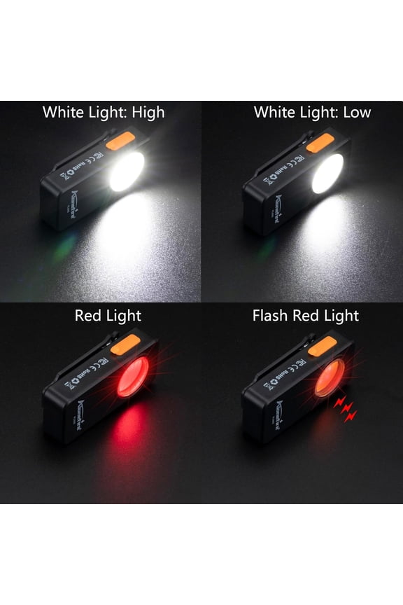 -PL600 COB Clip-On Nursing Light Hands-Free Badge Light for Night Shift Healthcare USB C Rechargeable