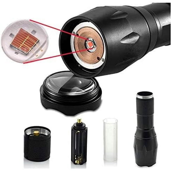 ZANHUA-Red Light Flashlight, 1 Mode LED Flashlight for Astronomy, Aviation, Night Observation